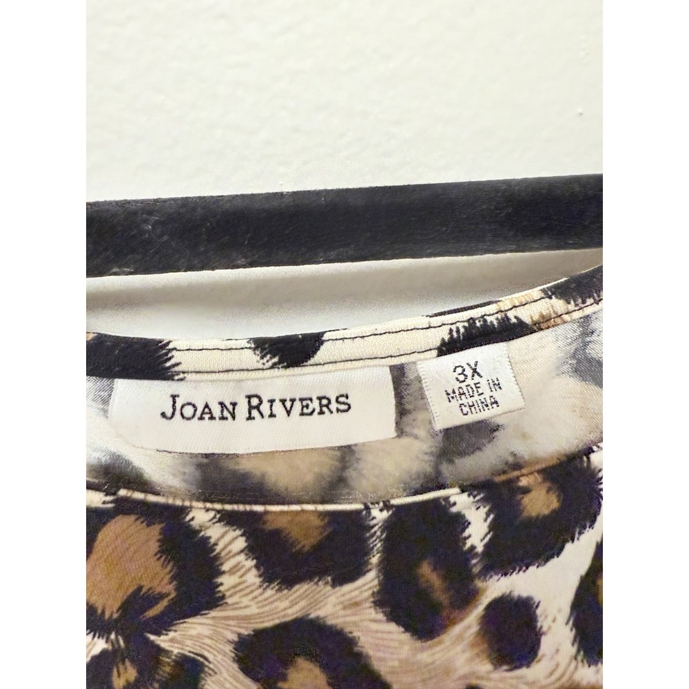 Joan Rivers Women's Plus Size Cheetah Tank Top Size 3X - Picture 3 of 6